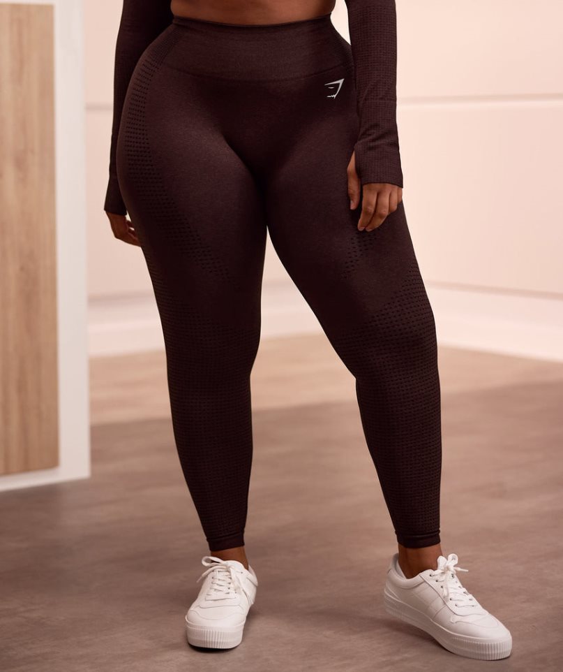 Legginsy Gymshark Vital Seamless 2.0 Damskie Ciemny Brązowe | PL 408AOM